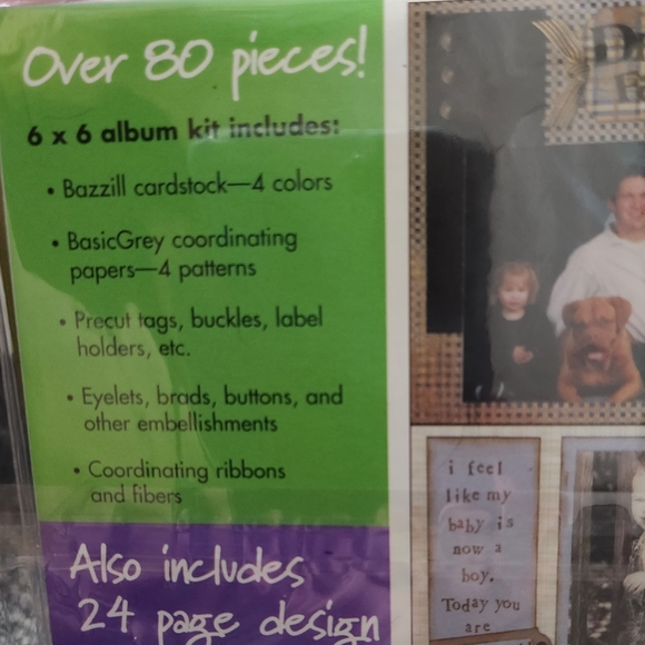 Album kit, embellish your favorite pictures Over 80 pieces sealed new in packagw - Picture 4 of 4